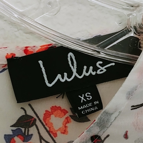 Lulus Dress Women's Floral Pattern Size XS Mini Long Sleeve #DE22909AL NWT! - Picture 3 of 8